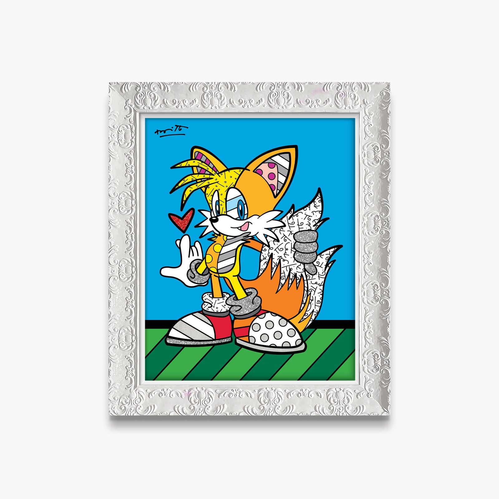 modern pop art tails adventure sega by britto vibrant home decor