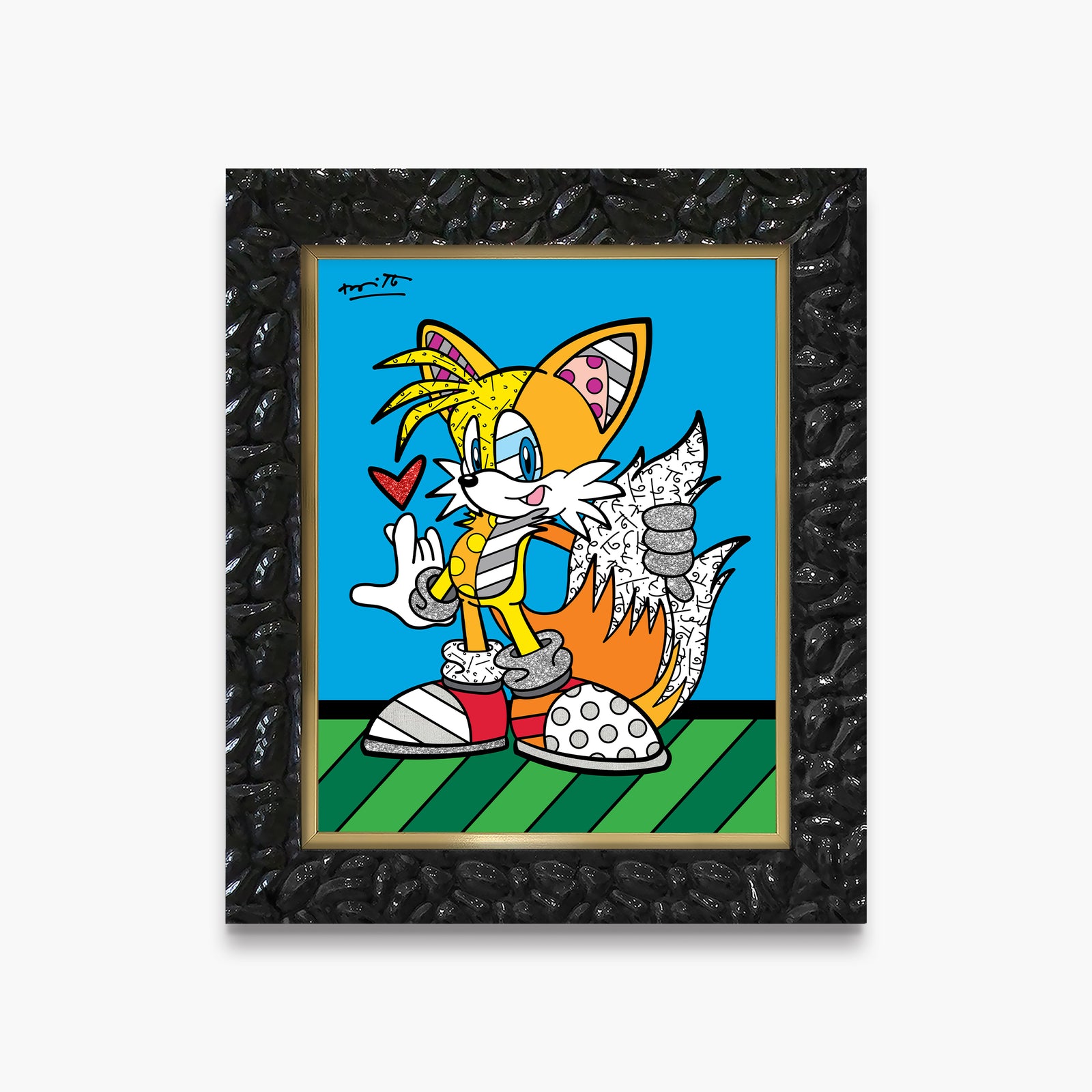 Romero Britto tails adventure sega by britto colorful pop art design