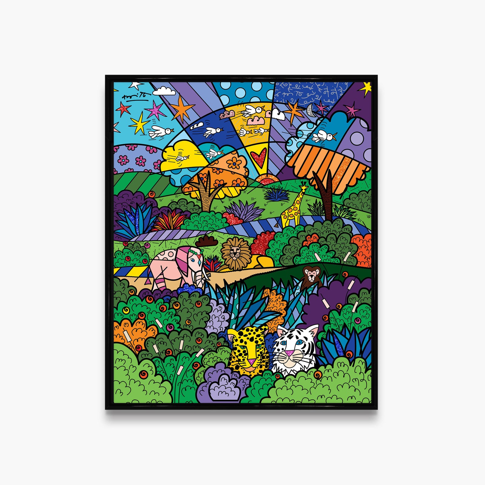 modern pop art safari adventure limited edition print vibrant home decor