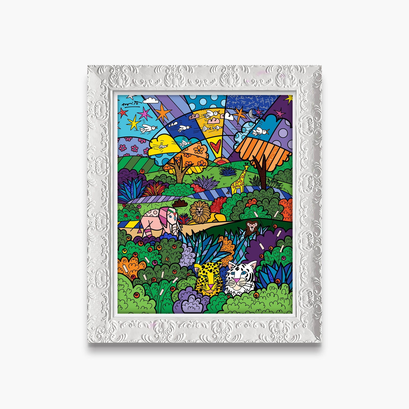 modern pop art safari adventure limited edition print vibrant home decor