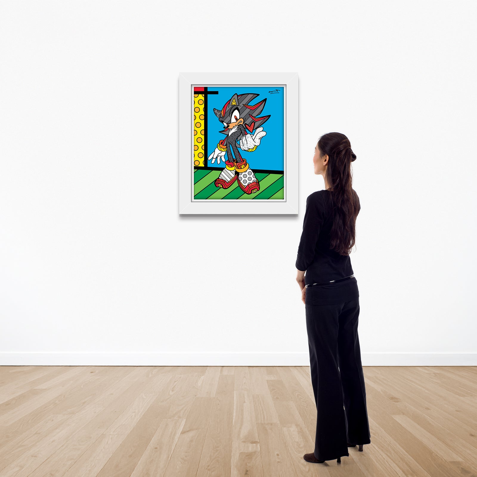 modern pop art shadow snap sega by britto vibrant home decor