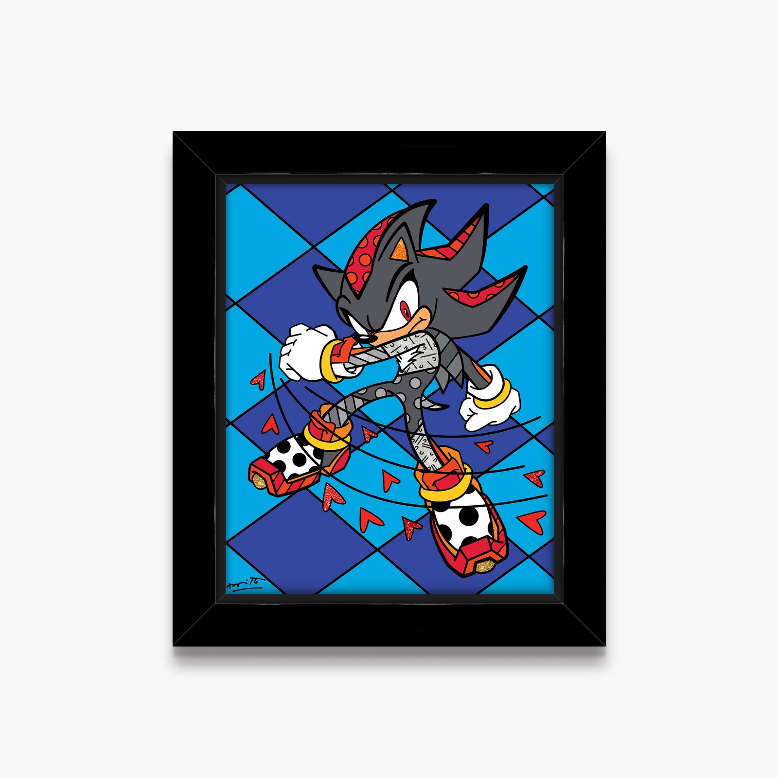 Romero Britto shadow burst sega by britto colorful pop art design