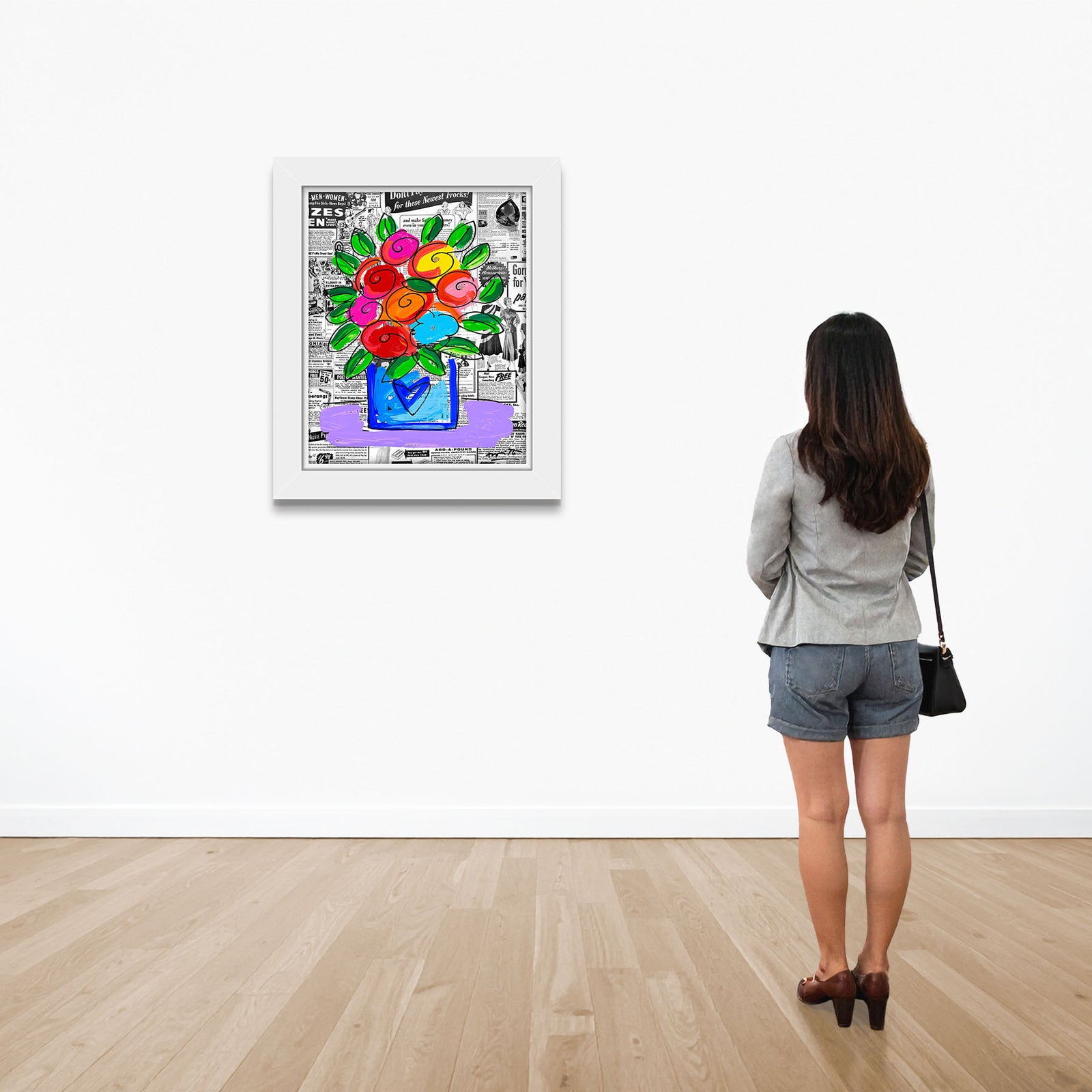 Romero Britto britto flowers limited edition print colorful pop art design