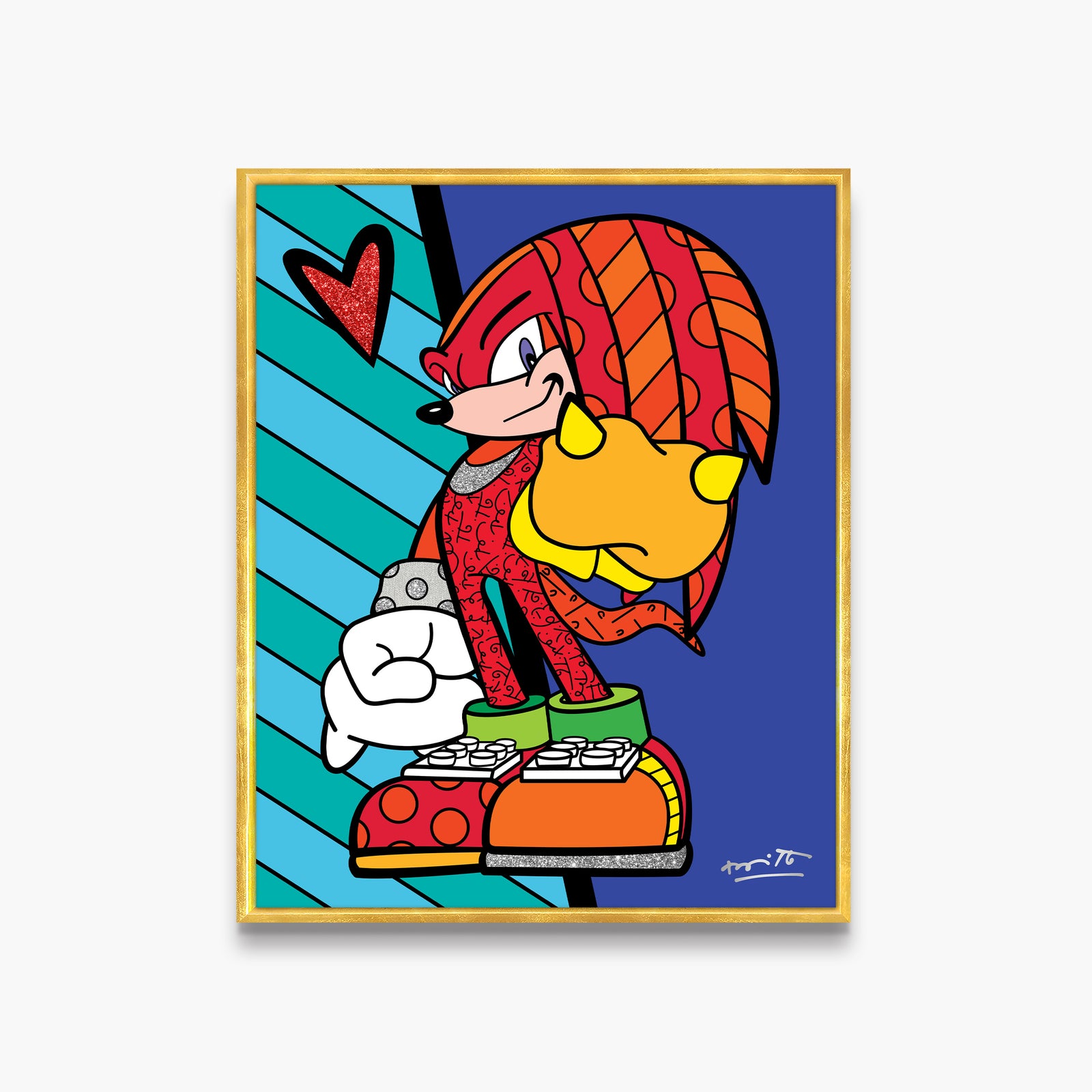 Knuckles Hammer Punch - Sega By Britto - Limited Edition Print