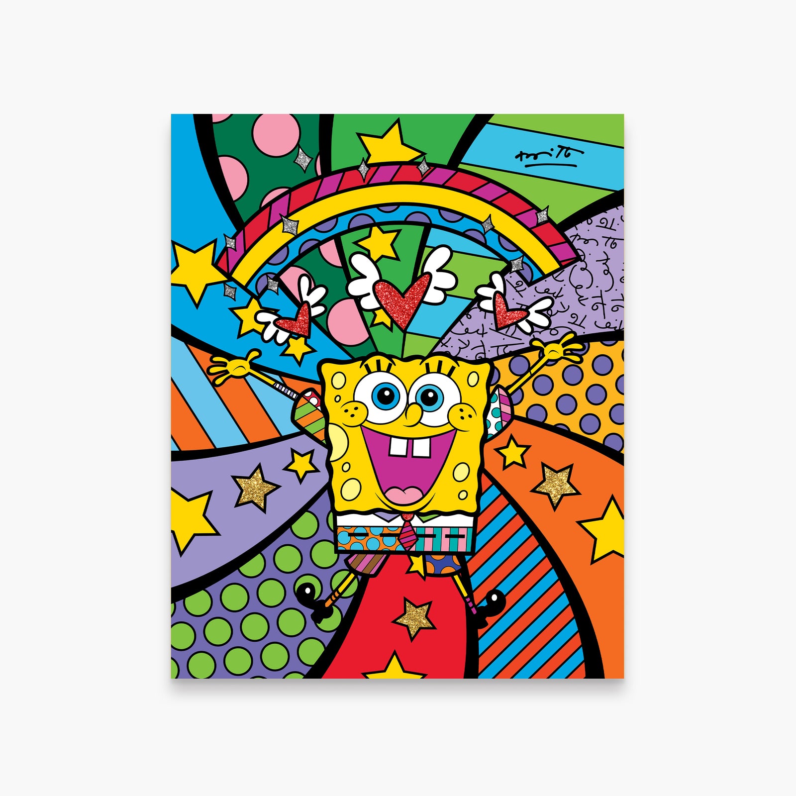 Happy Day - Spongebob By Britto - Limited Edition Print