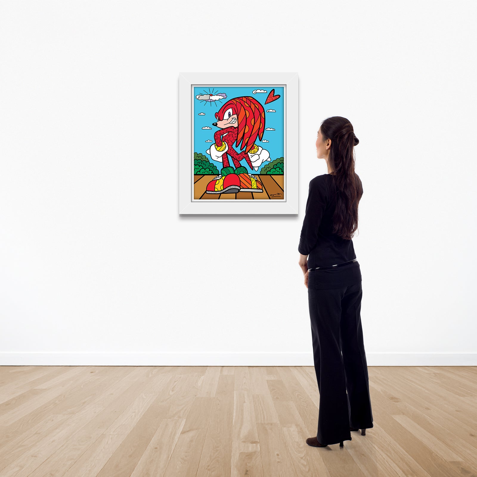 modern pop art knuckles the echidna sega by vibrant home decor