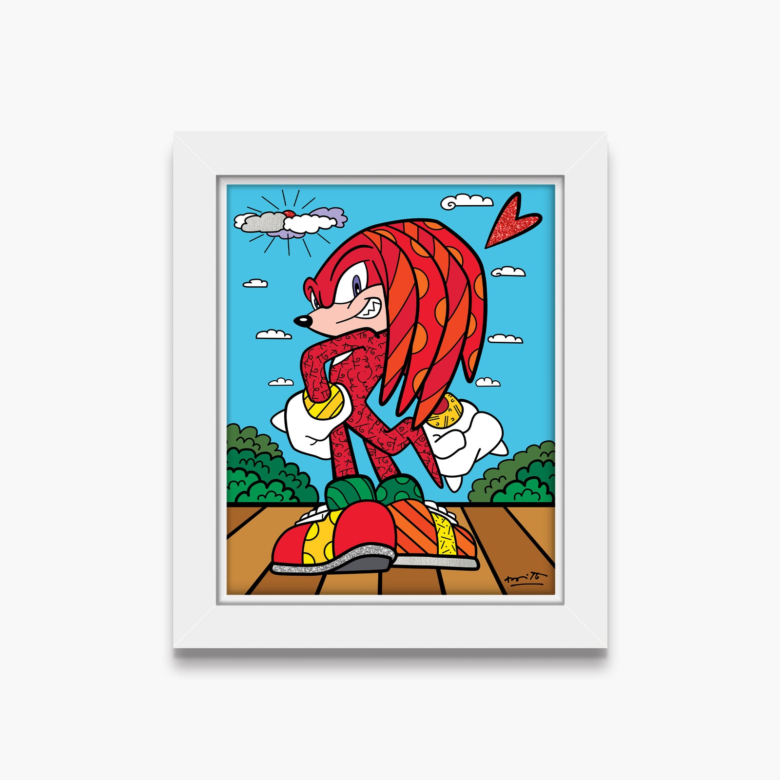 knuckles the echidna sega by colorful decorative collectible gift idea