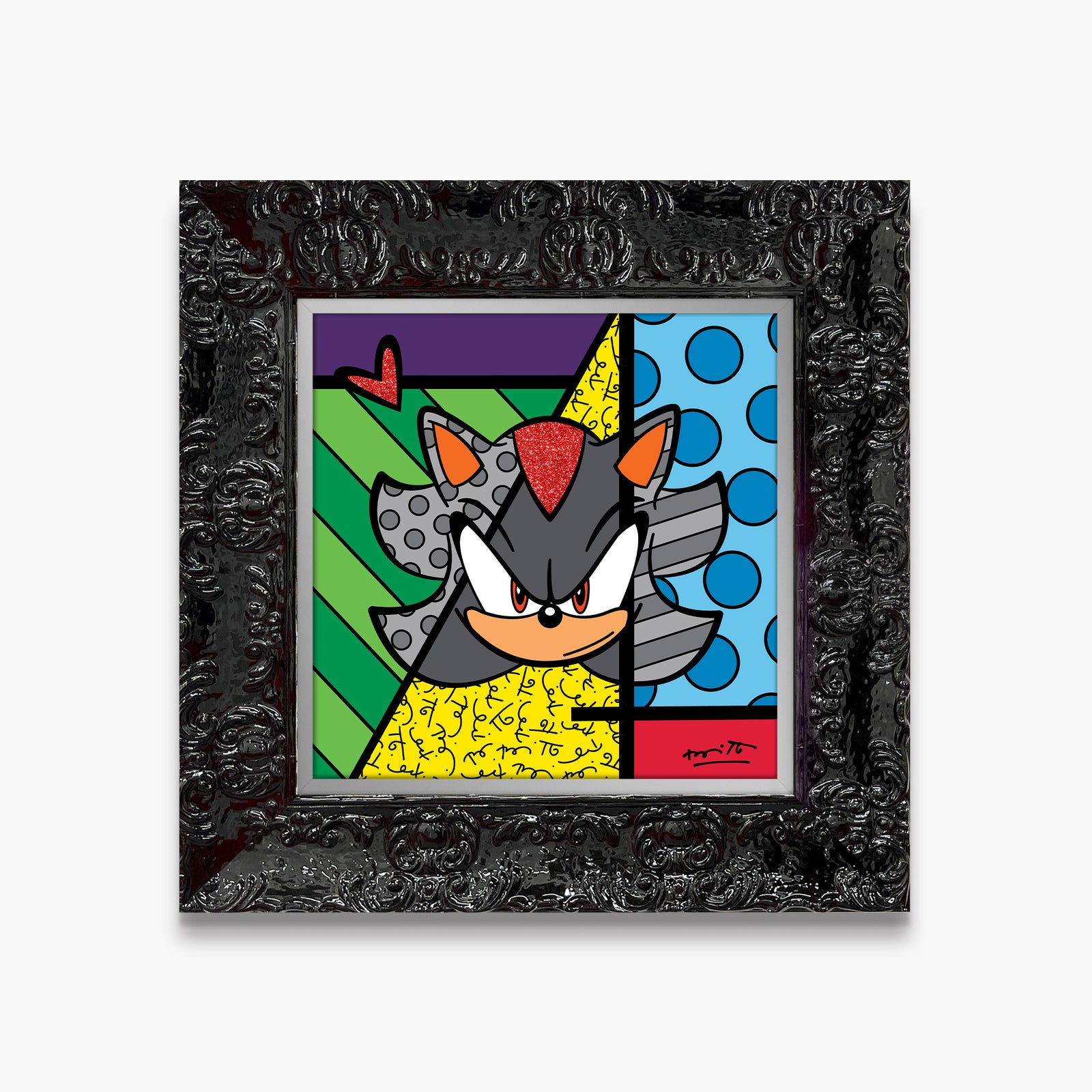 modern pop art shadow sega by britto limited vibrant home decor