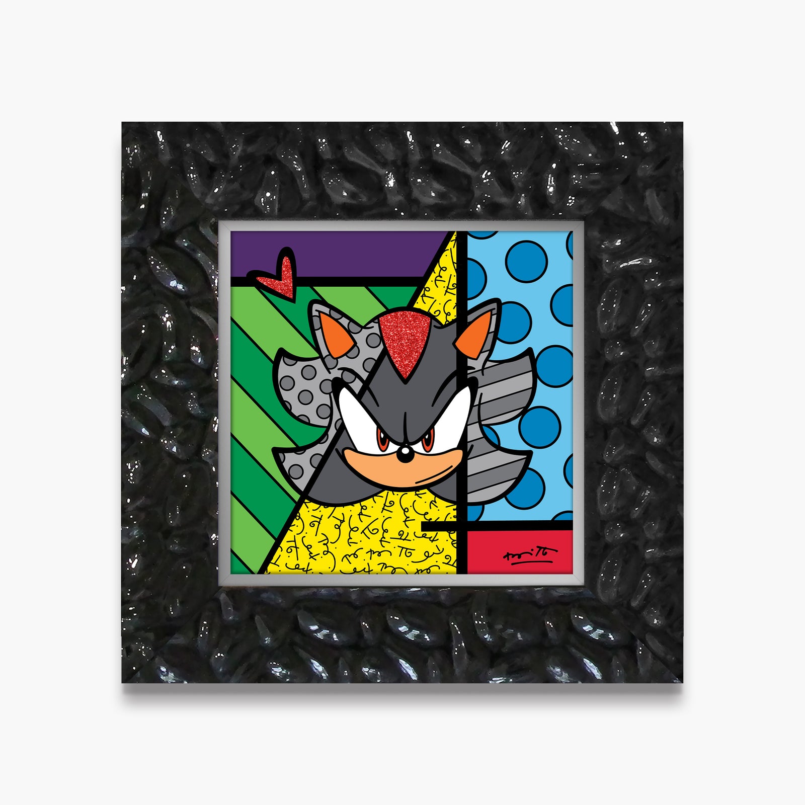 Romero Britto shadow sega by britto limited colorful pop art design