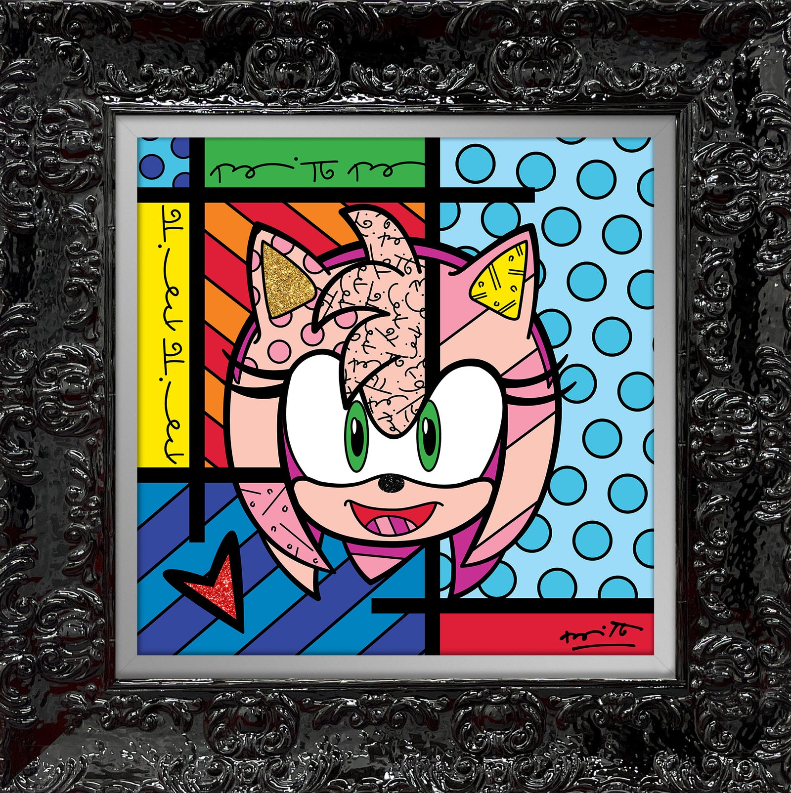 Amy Rose - Sega By Britto - Limited Edition Print
