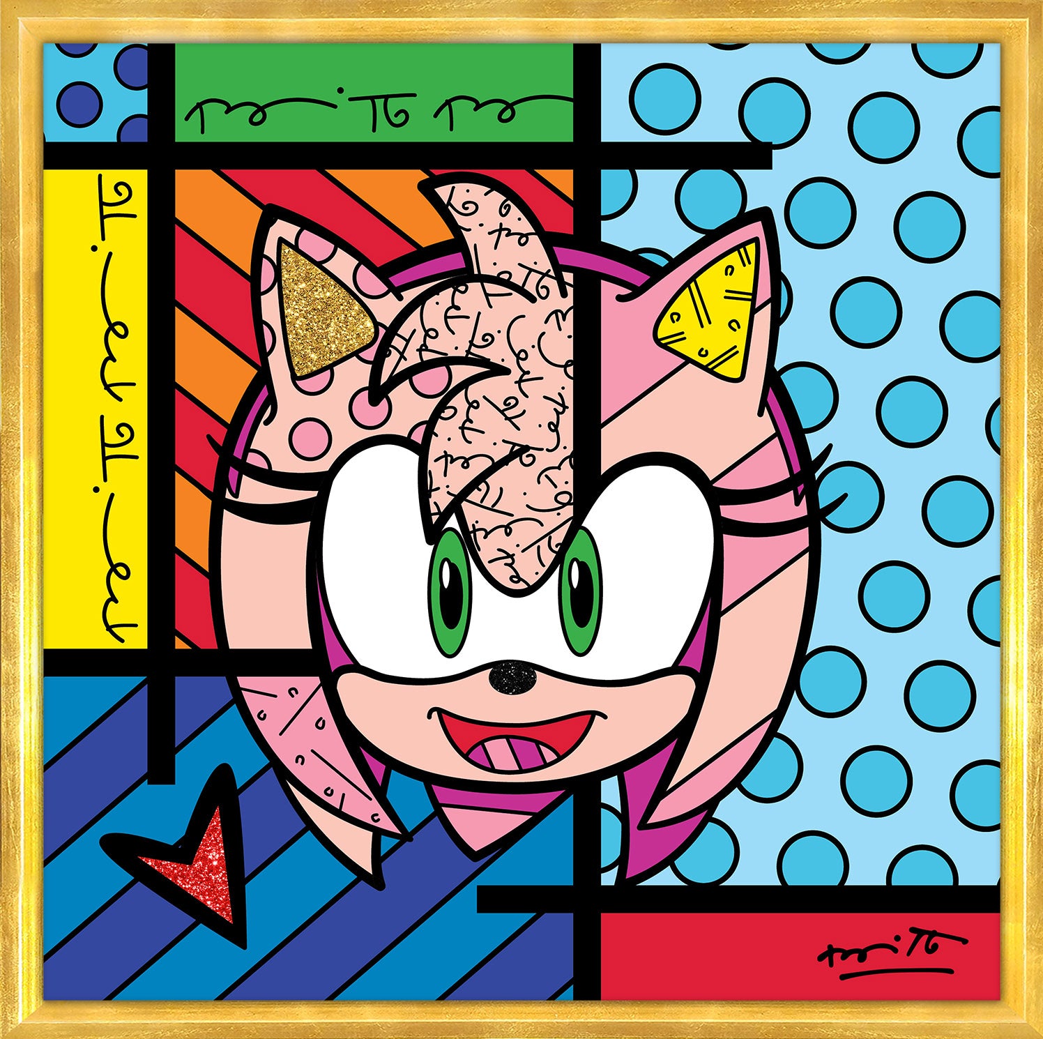 Amy Rose - Sega By Britto - Limited Edition Print