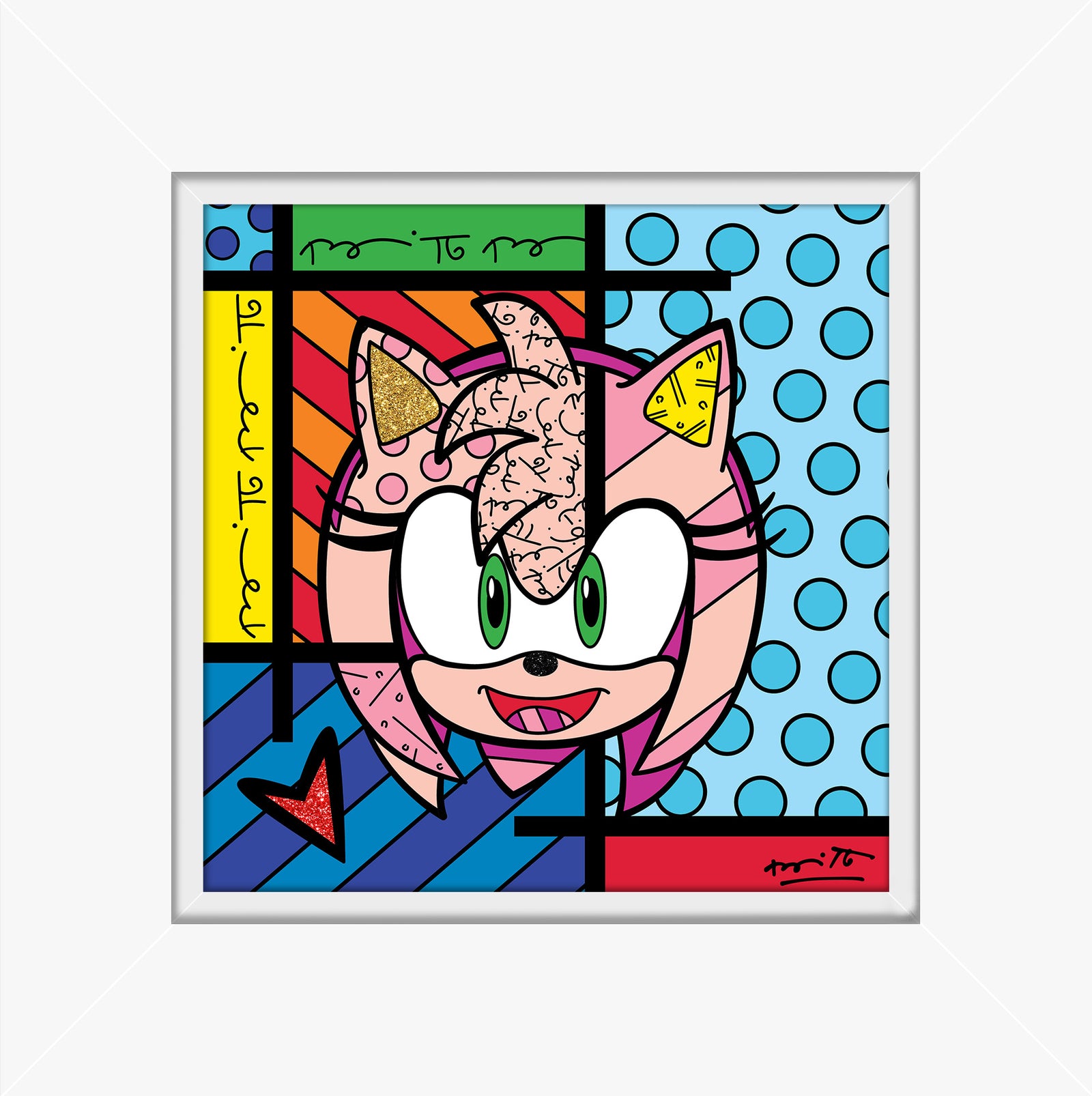 Amy Rose - Sega By Britto - Limited Edition Print