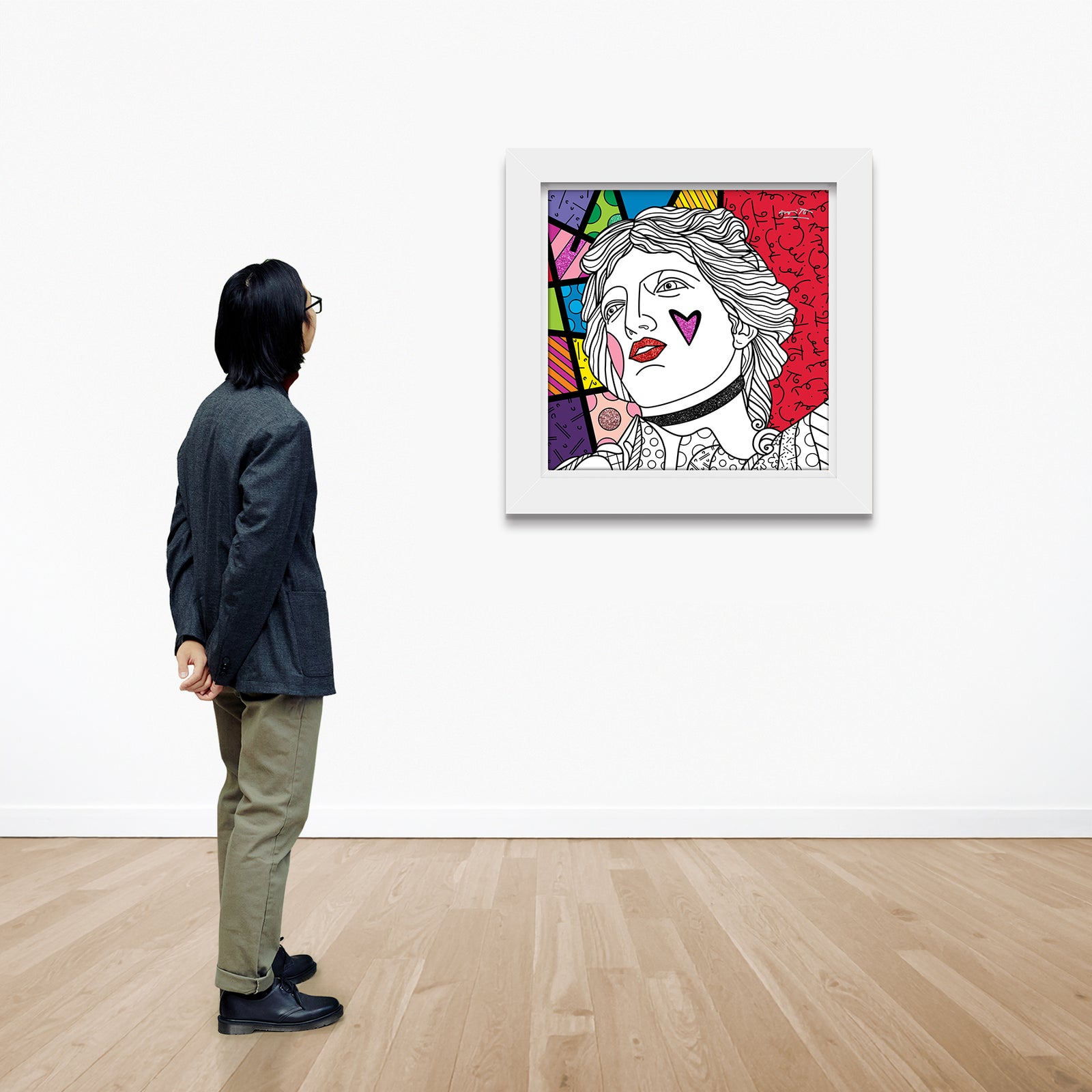 blind love limited edition print artistic colorful design collectible