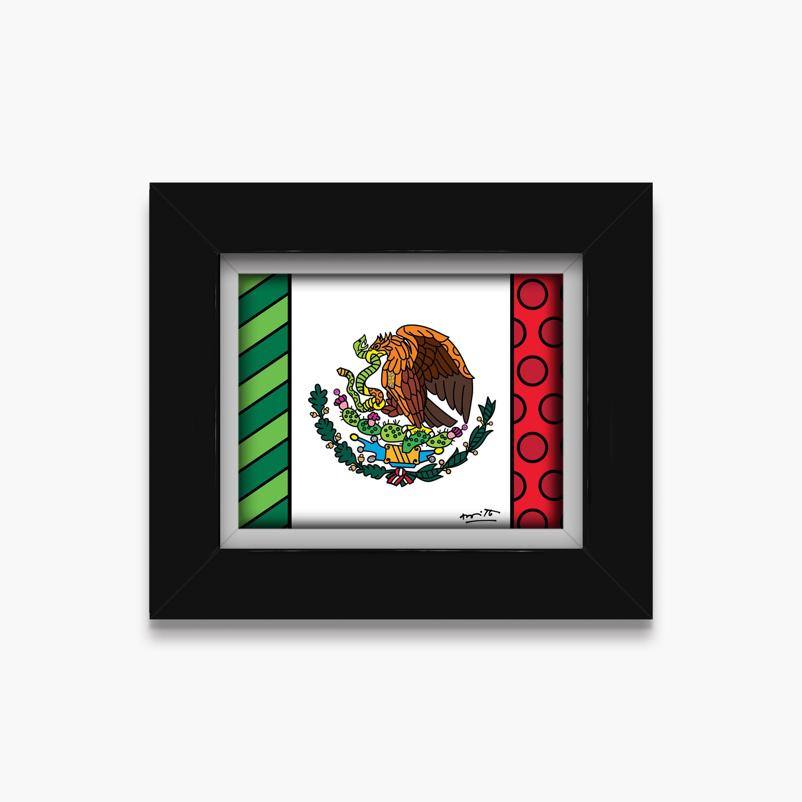 mexico limited edition print artistic colorful design collectible