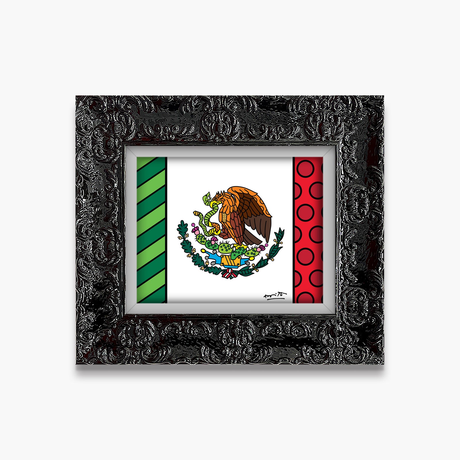 mexico limited edition print artistic colorful design collectible