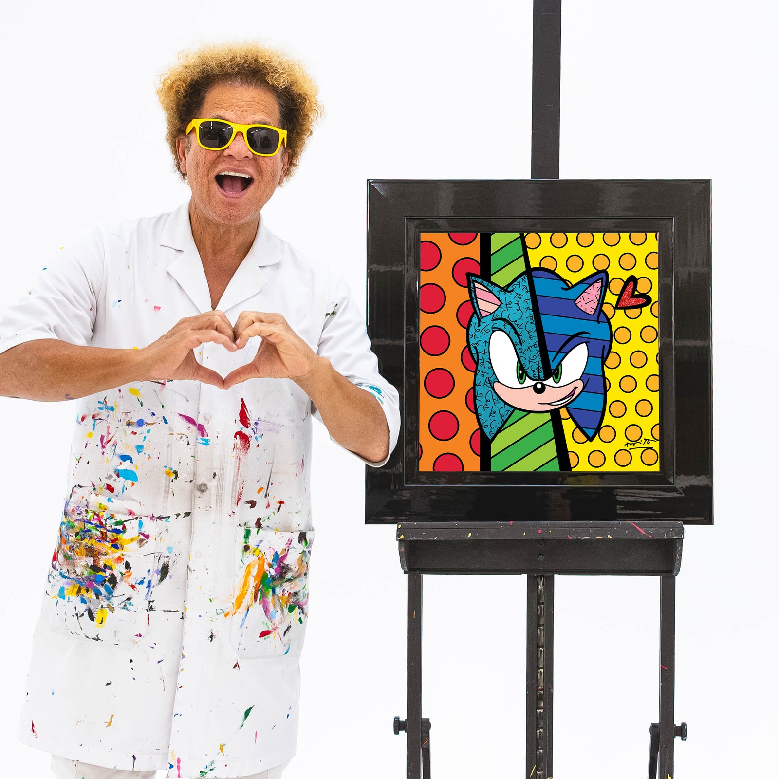Sonic Smirk - Sega By Britto - Limited Edition Print