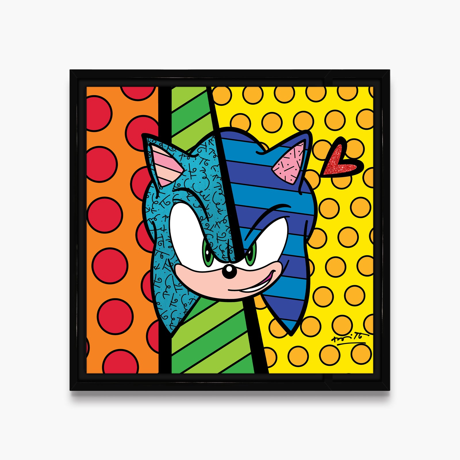Sonic Smirk - Sega By Britto - Limited Edition Print