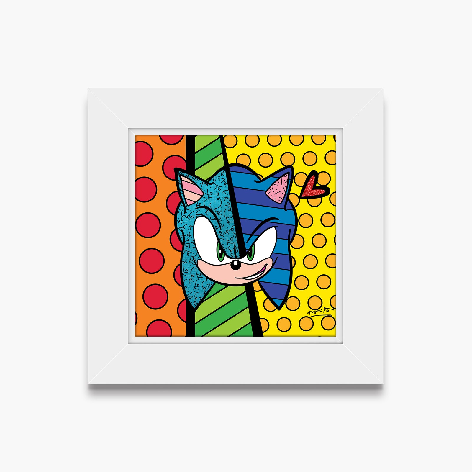 Sonic Smirk - Sega By Britto - Limited Edition Print