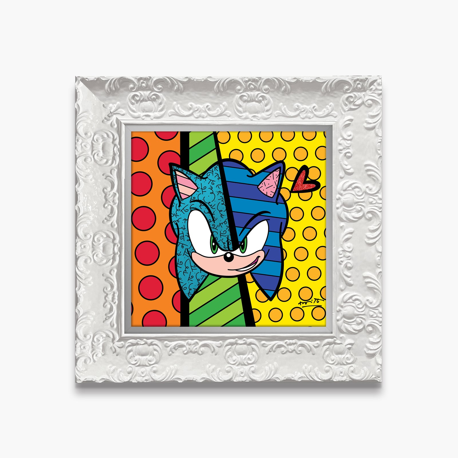 Sonic Smirk - Sega By Britto - Limited Edition Print