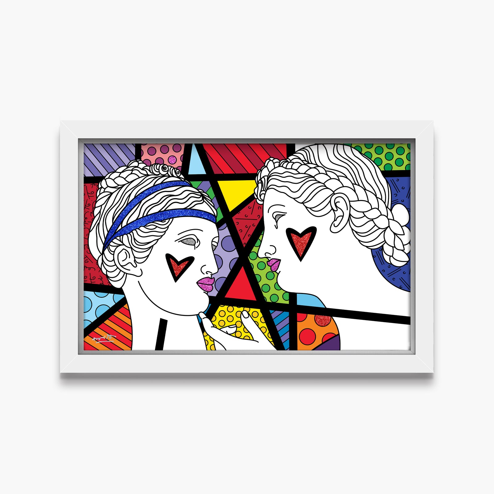 Romero Britto innocence limited edition print contemporary pop art piece