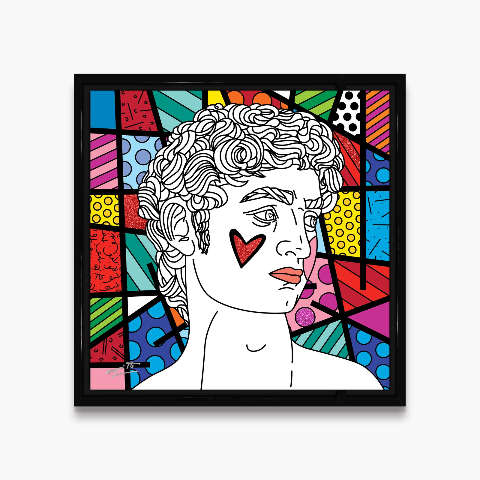 davids world limited edition print artistic colorful design collectible
