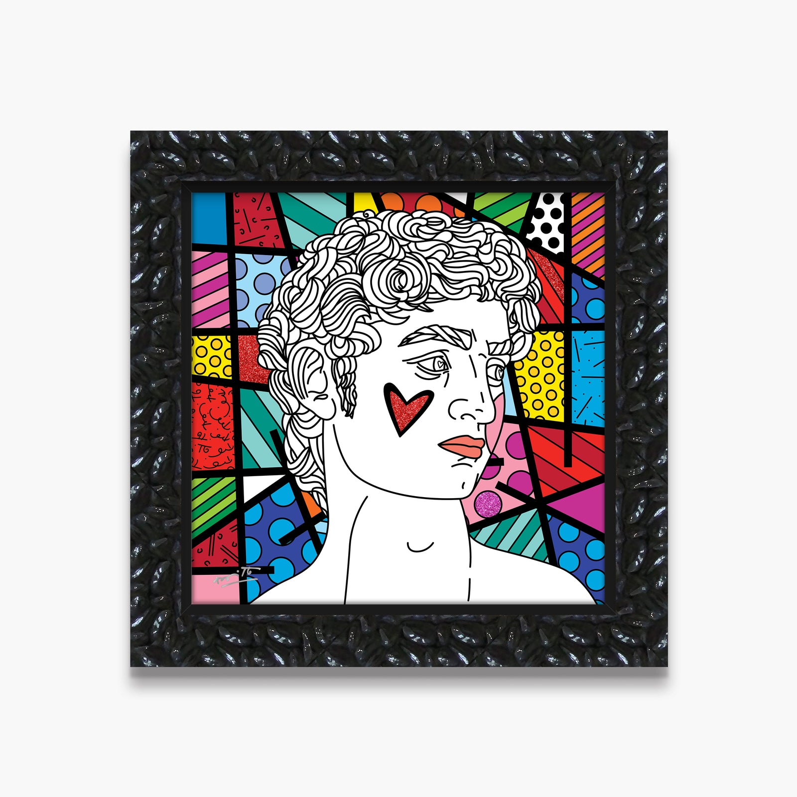 modern pop art davids world limited edition print vibrant home decor