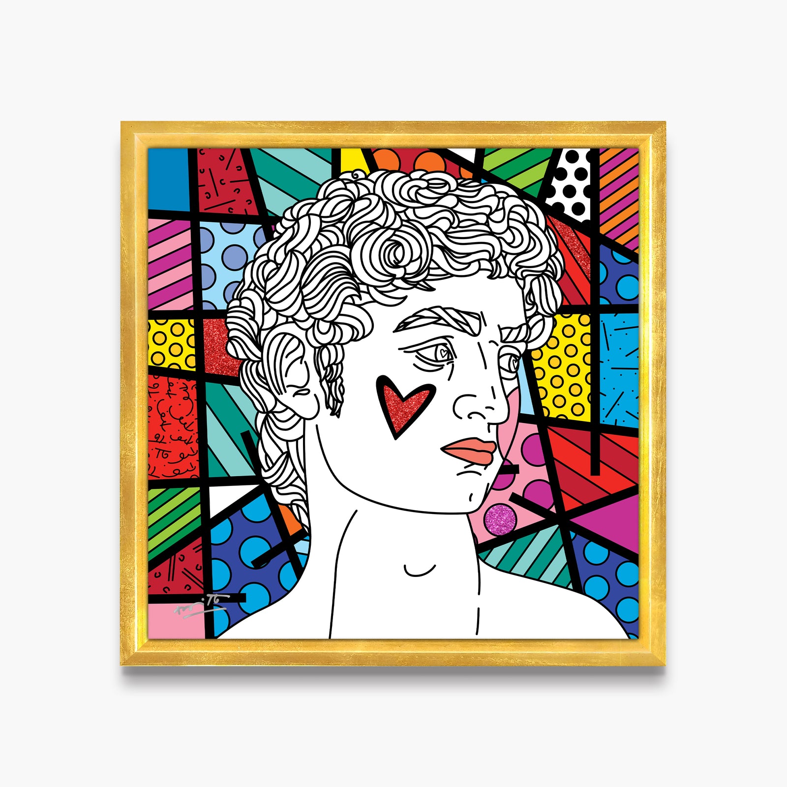 davids world limited edition print artistic colorful design collectible