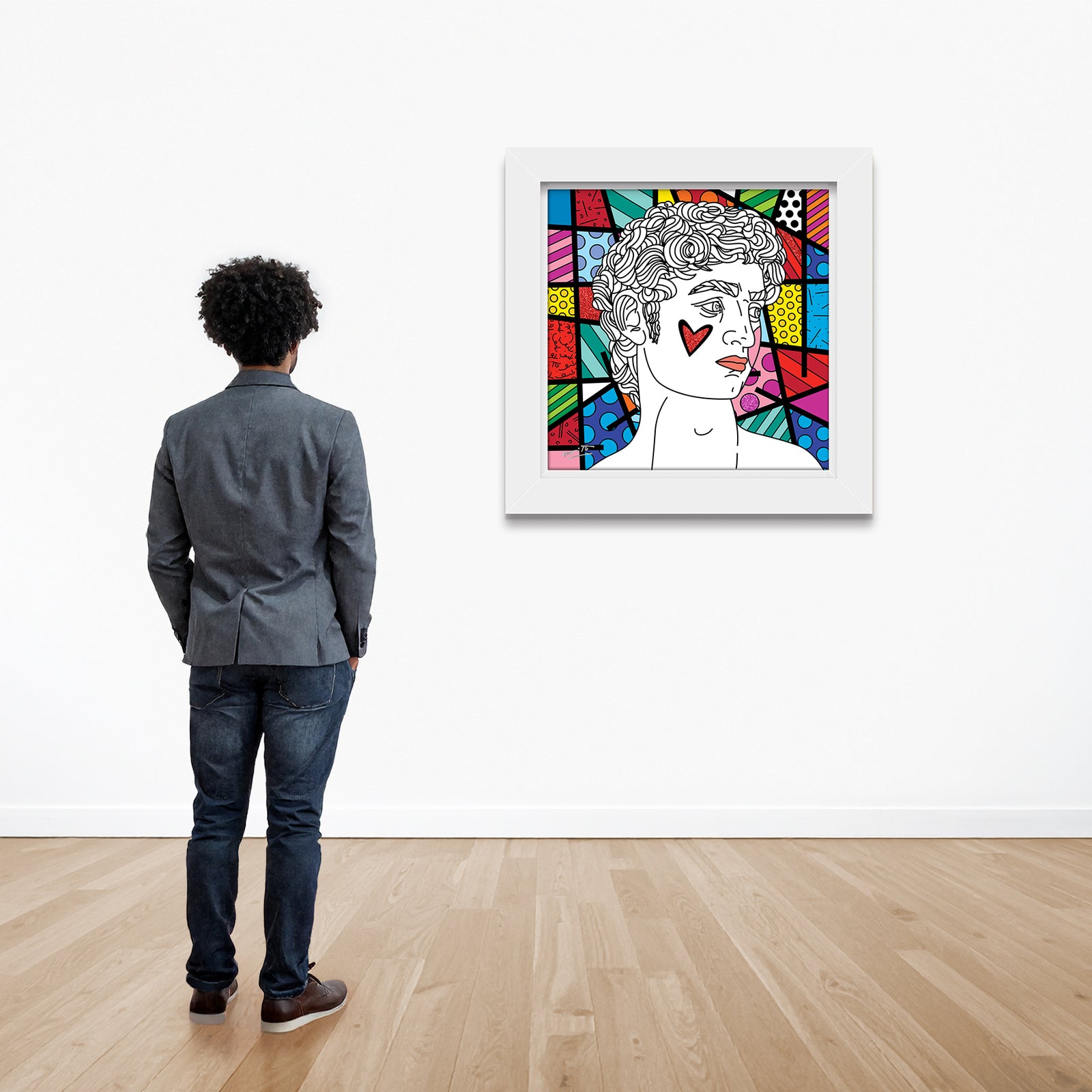 davids world limited edition print artistic colorful design collectible