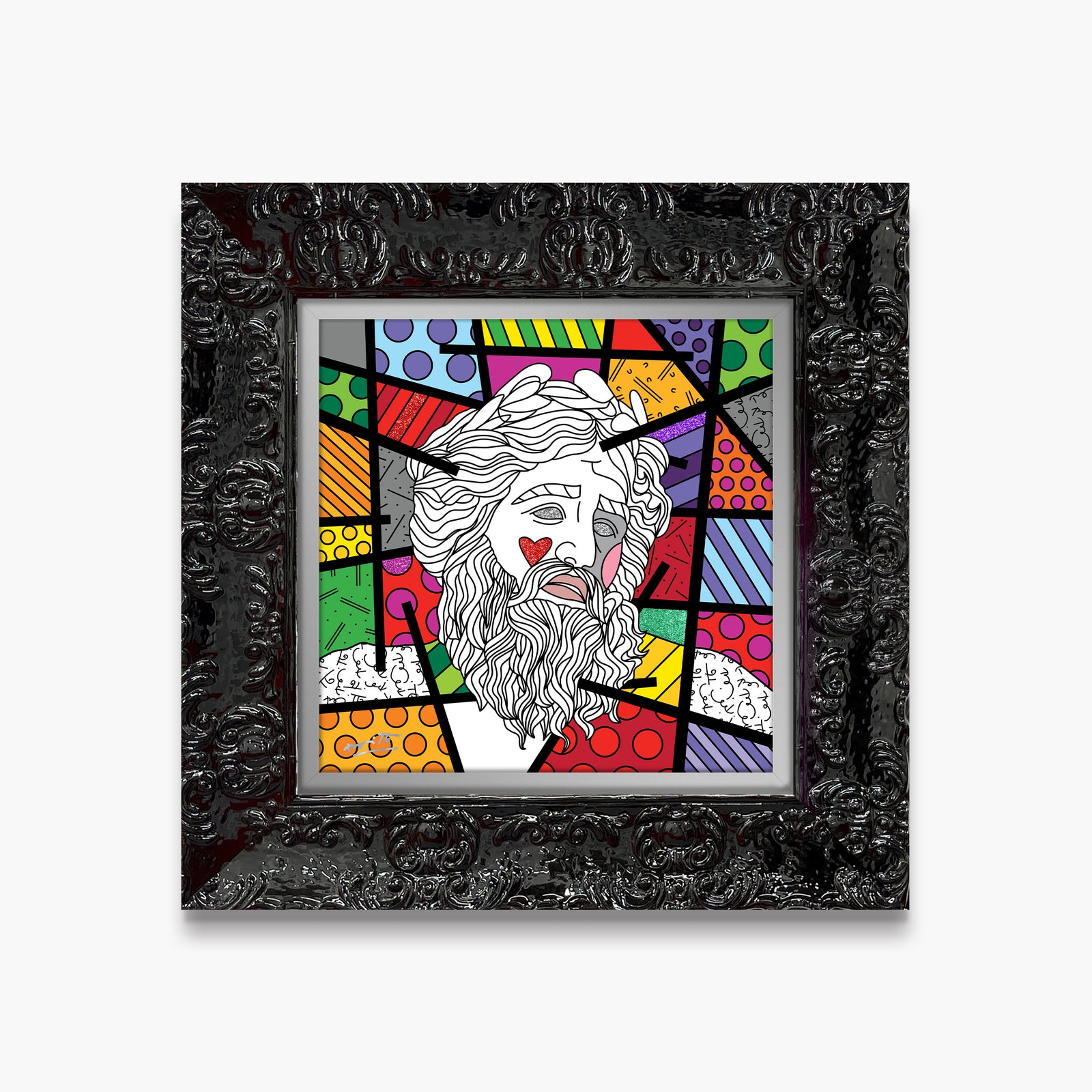 Romero Britto zeus limited edition print contemporary pop art piece