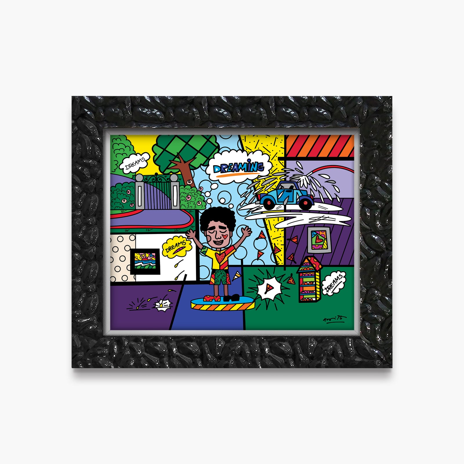 Romero Britto the grind growing up collection colorful pop art design