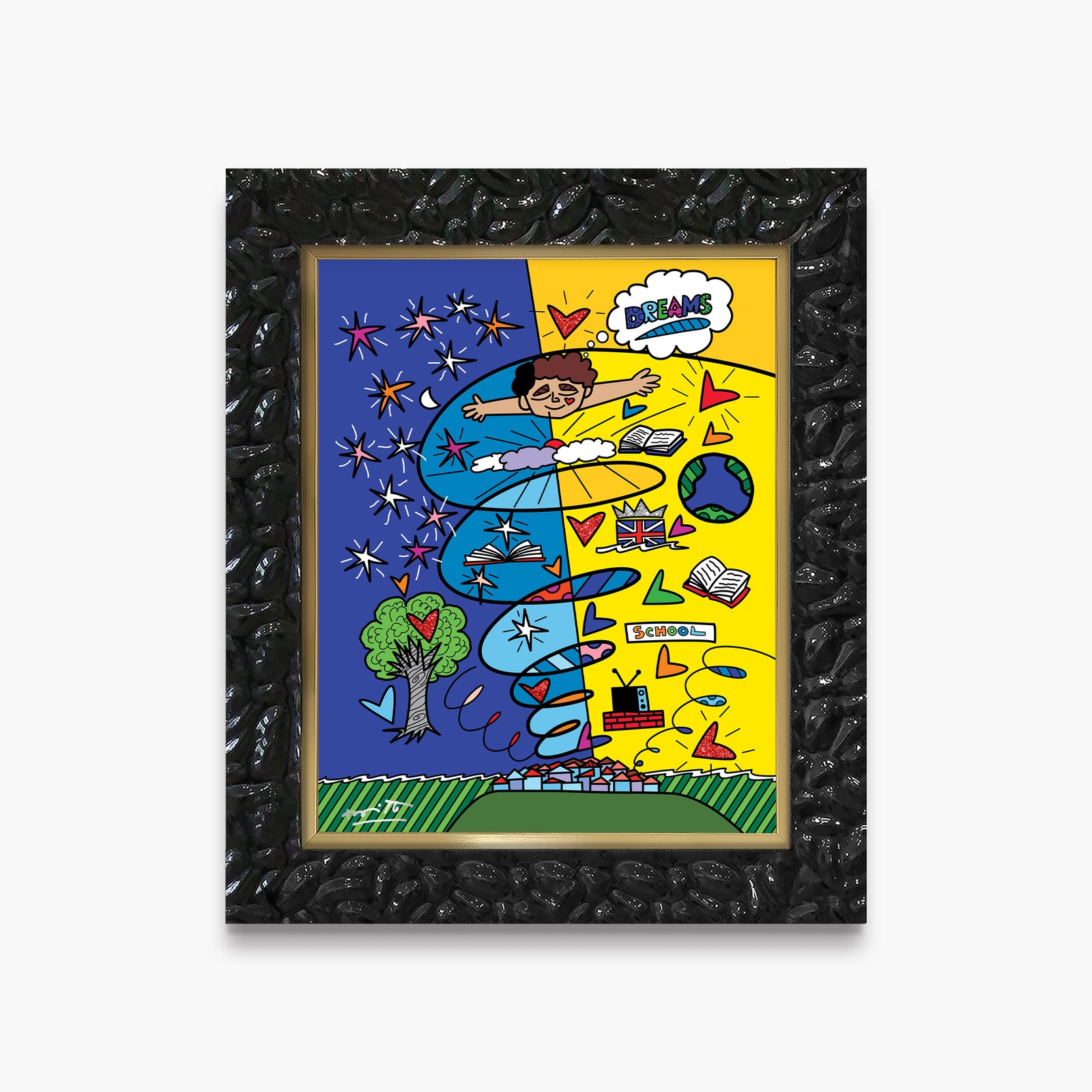 Romero Britto growing up collection limited edition colorful pop art design