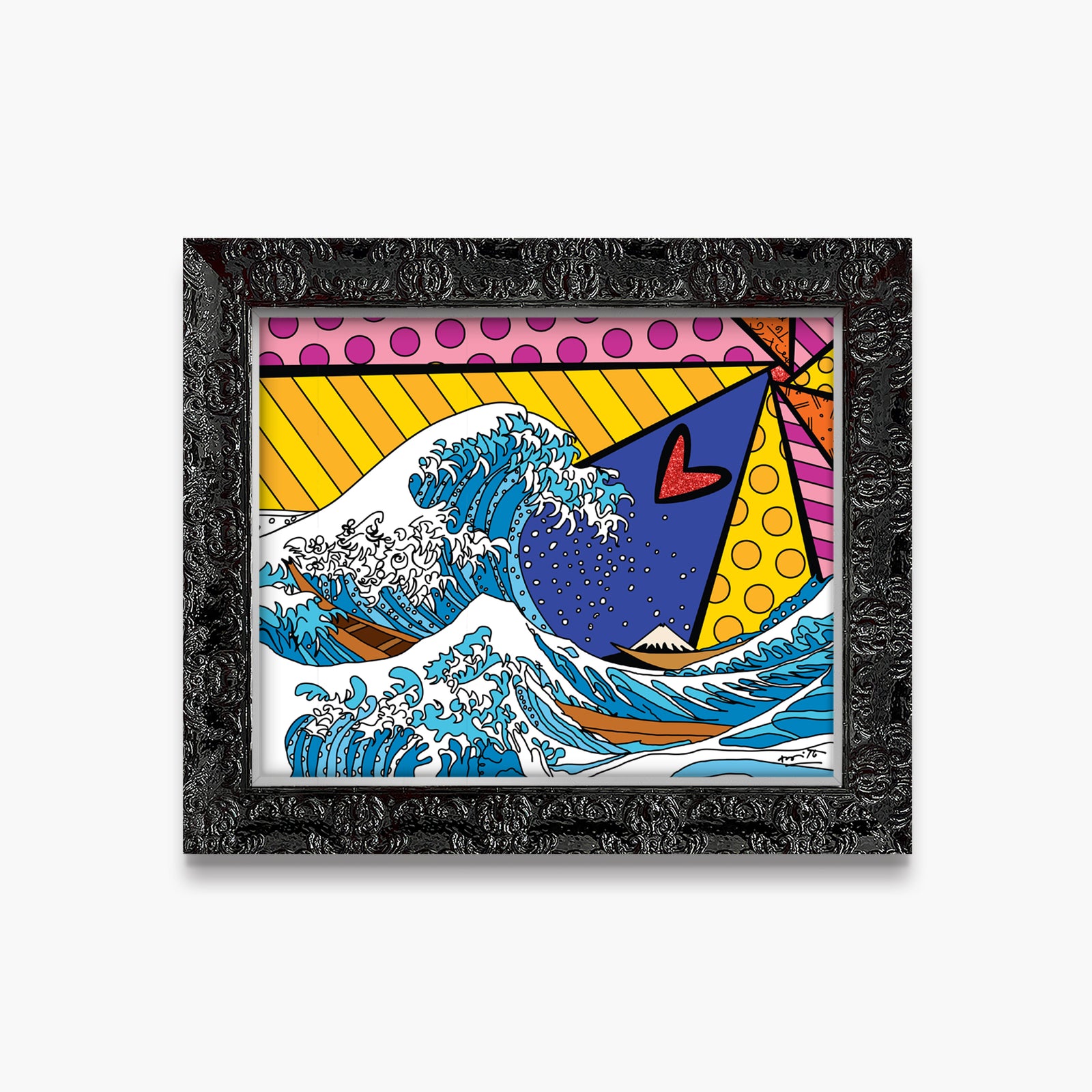 Romero Britto britto wave limited edition print contemporary pop art piece