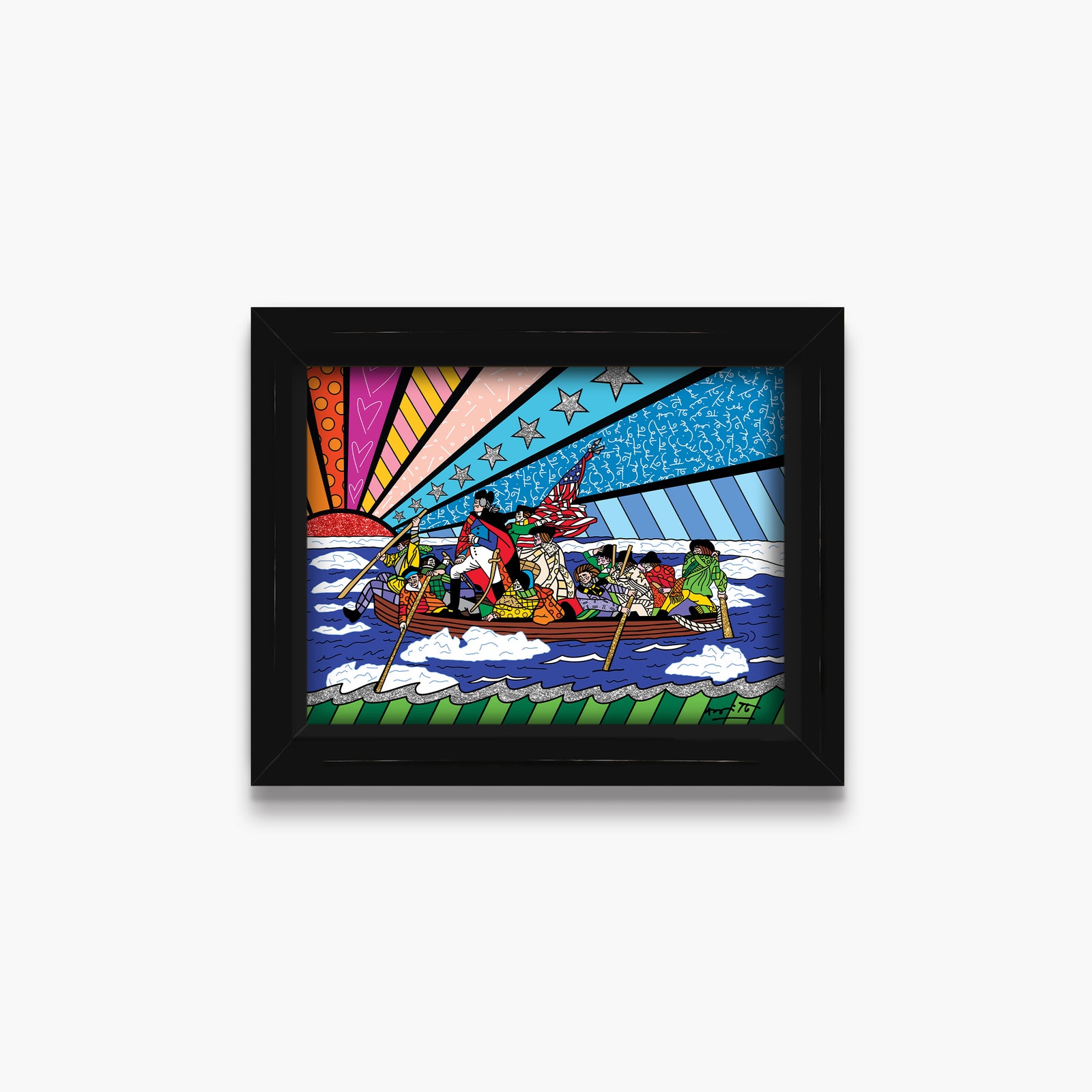 modern pop art the crossing of the delaware vibrant home decor