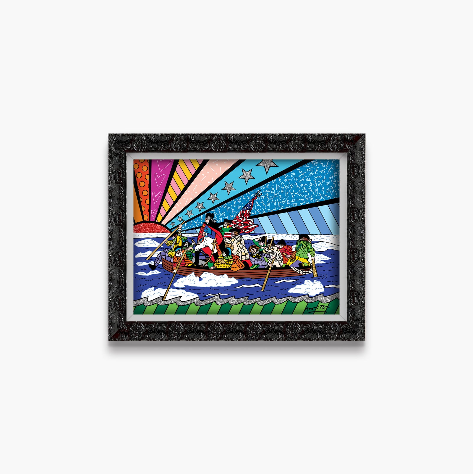 modern pop art the crossing of the delaware vibrant home decor