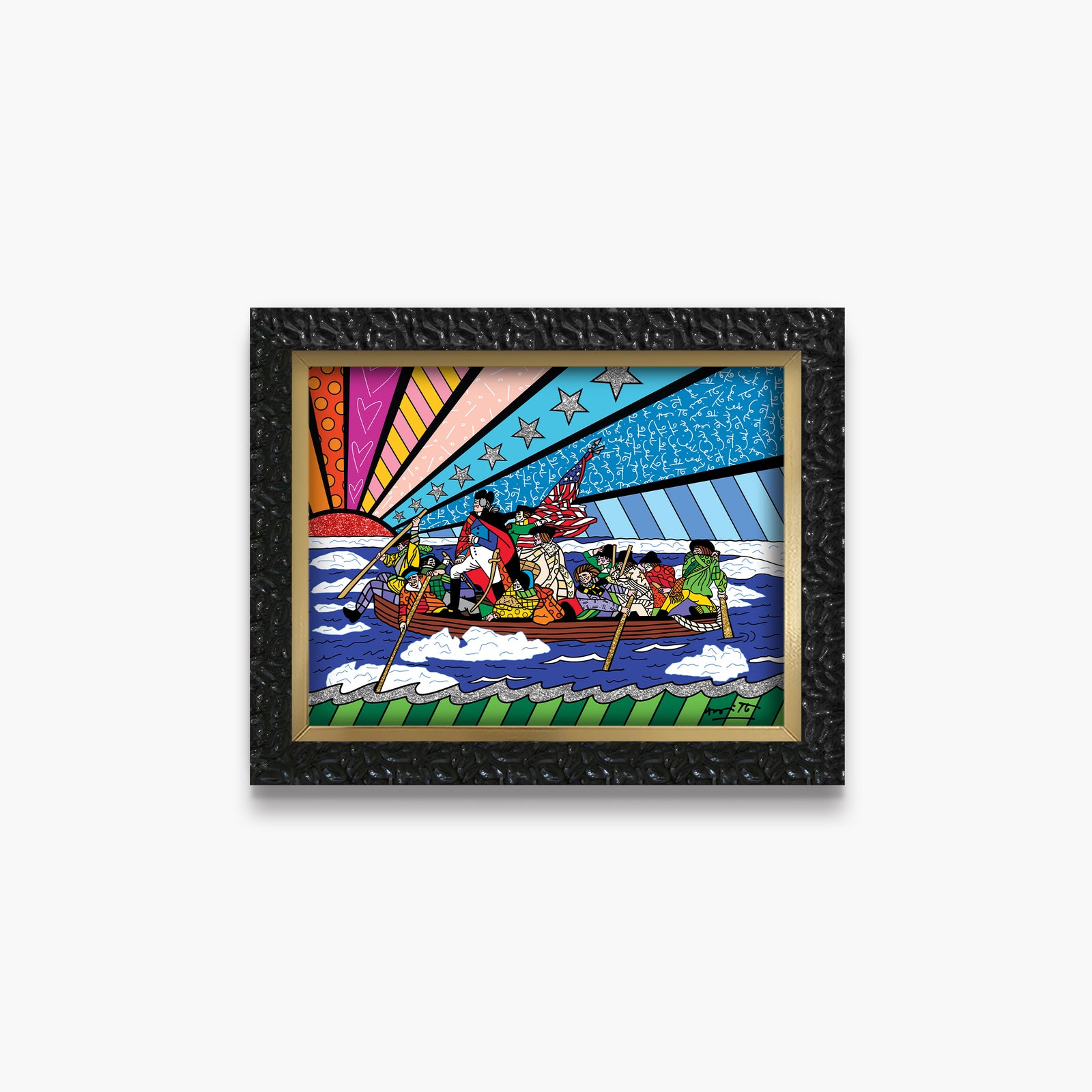 modern pop art the crossing of the delaware vibrant home decor