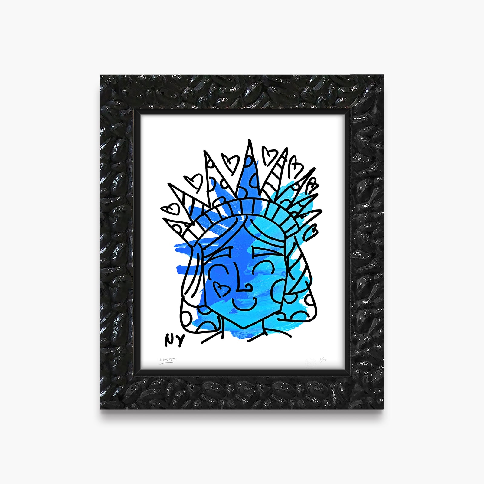 modern pop art lady liberty limited edition print vibrant home decor