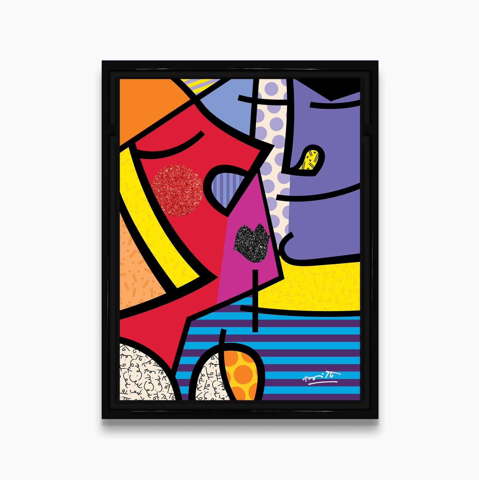 modern pop art ms calvacante limited edition print vibrant home decor