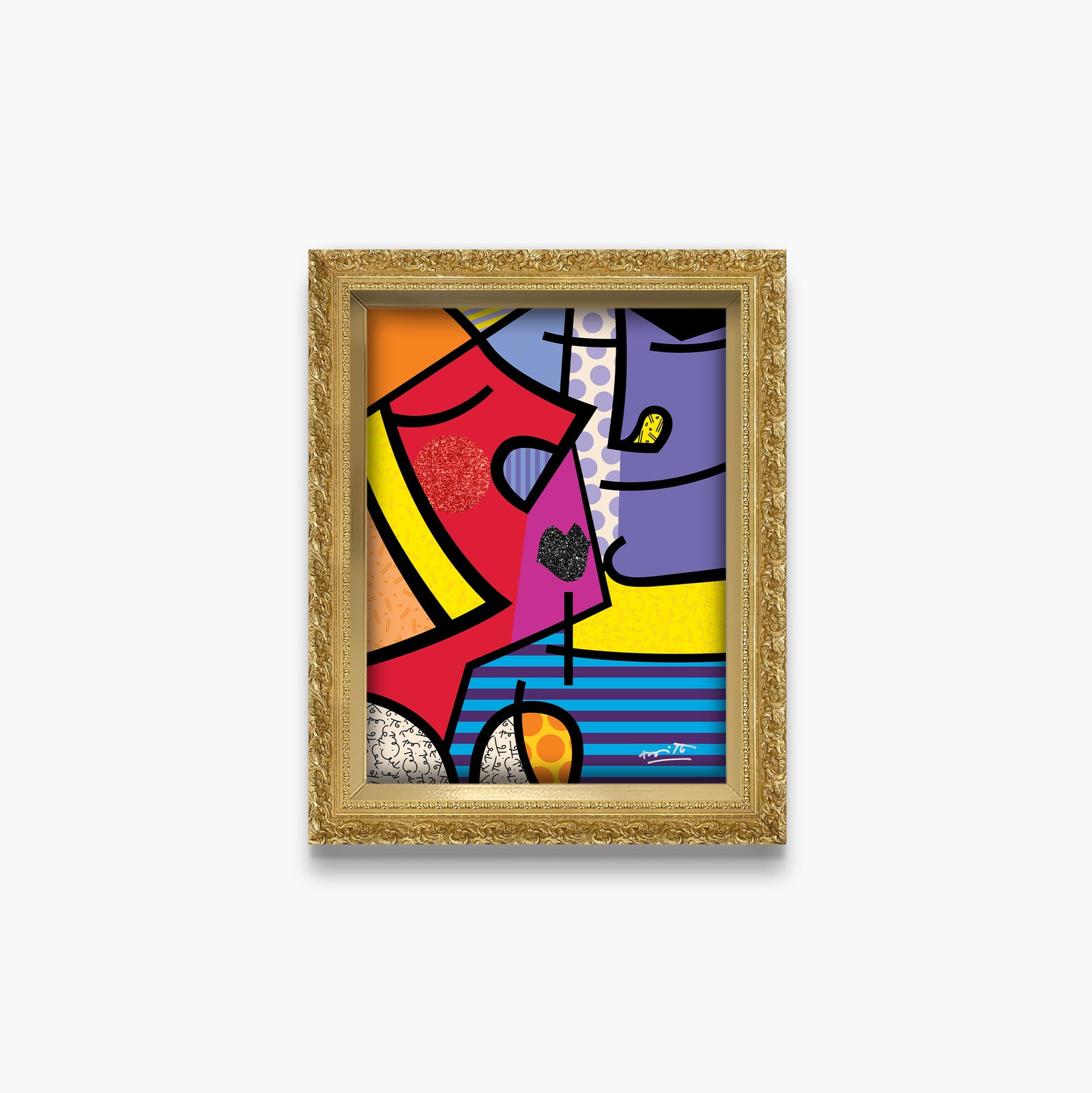 Romero Britto ms calvacante limited edition print contemporary pop art piece