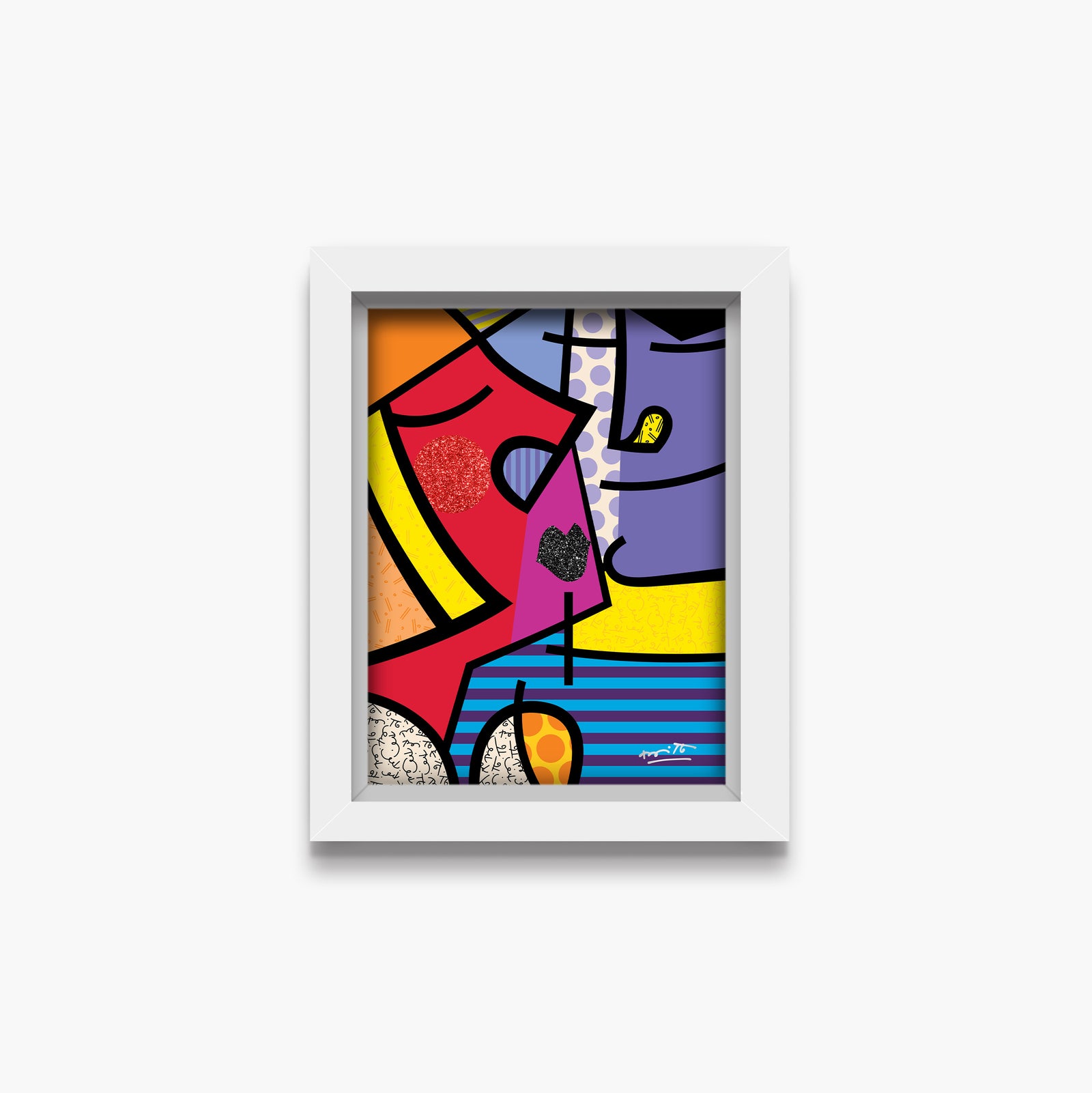 Romero Britto ms calvacante limited edition print contemporary pop art piece