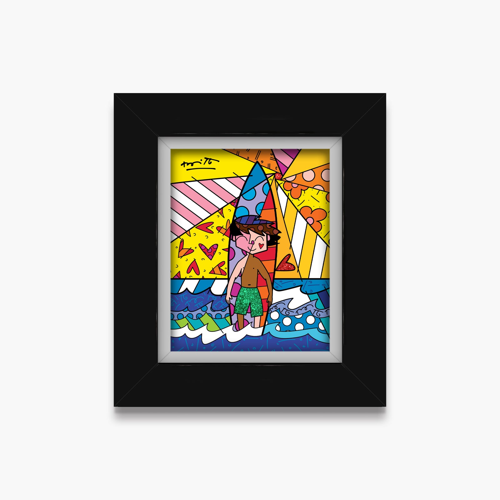 surfing day limited edition print artistic colorful design collectible