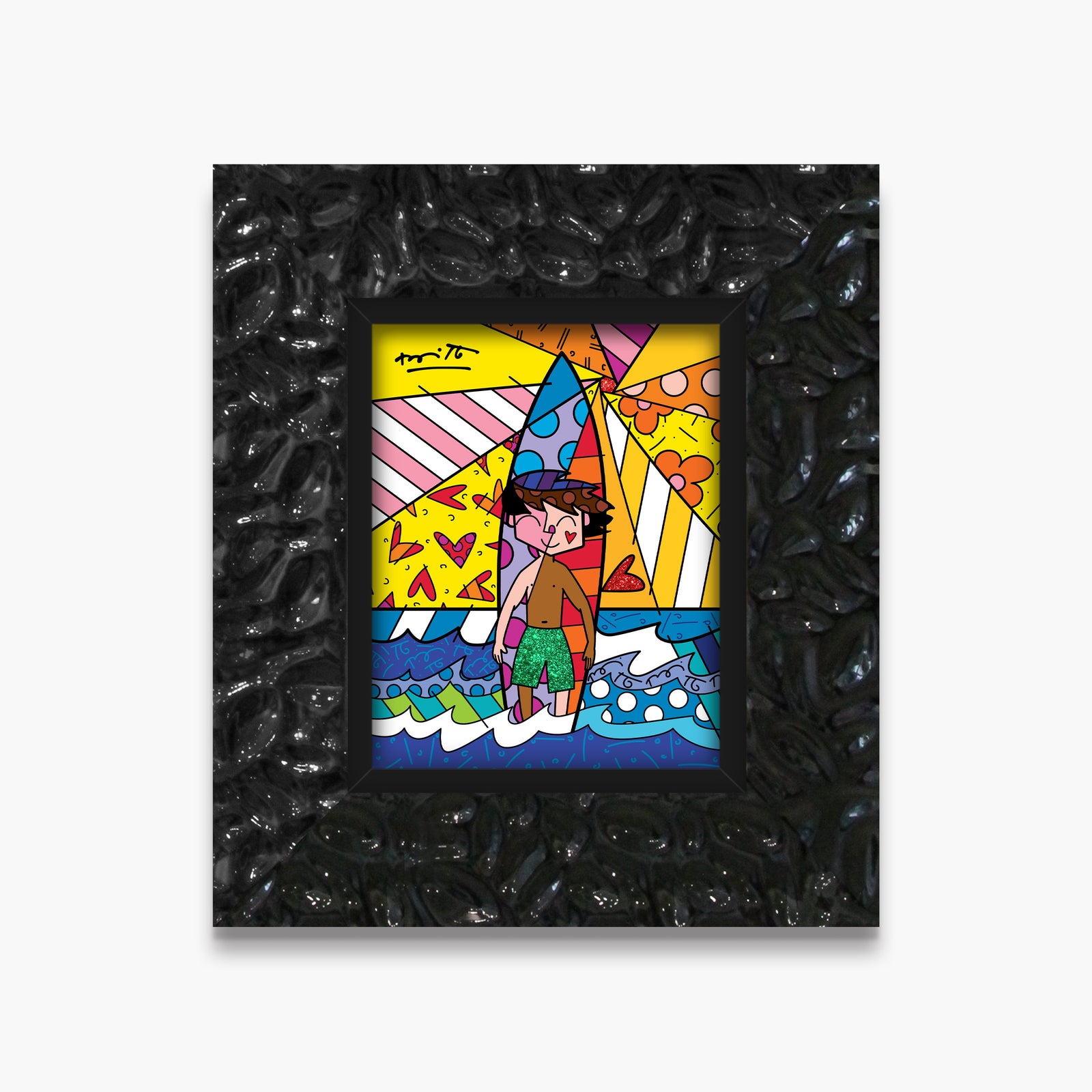 surfing day limited edition print artistic colorful design collectible