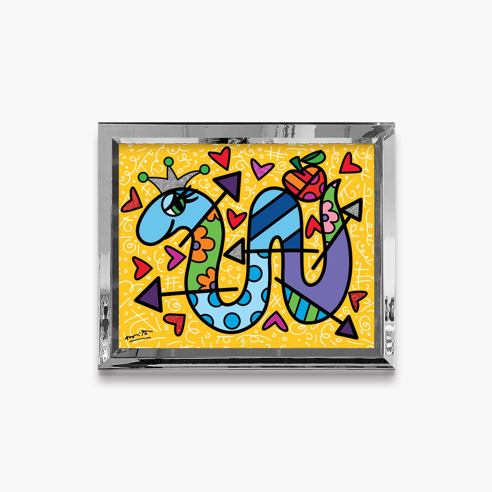 Romero Britto another temptation limited edition print colorful pop art design