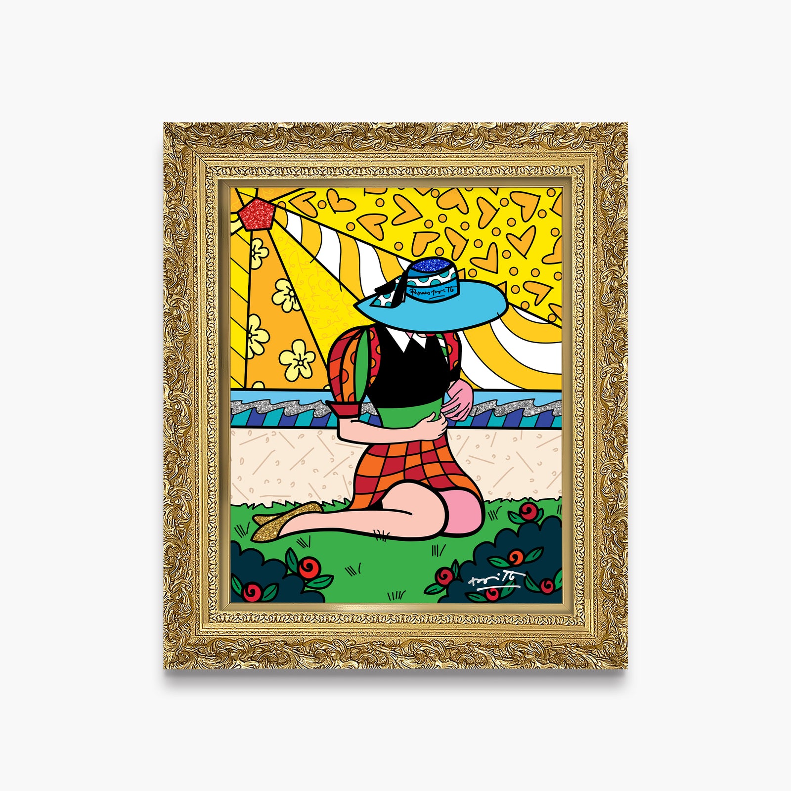 modern pop art palm beach limited edition print vibrant home decor