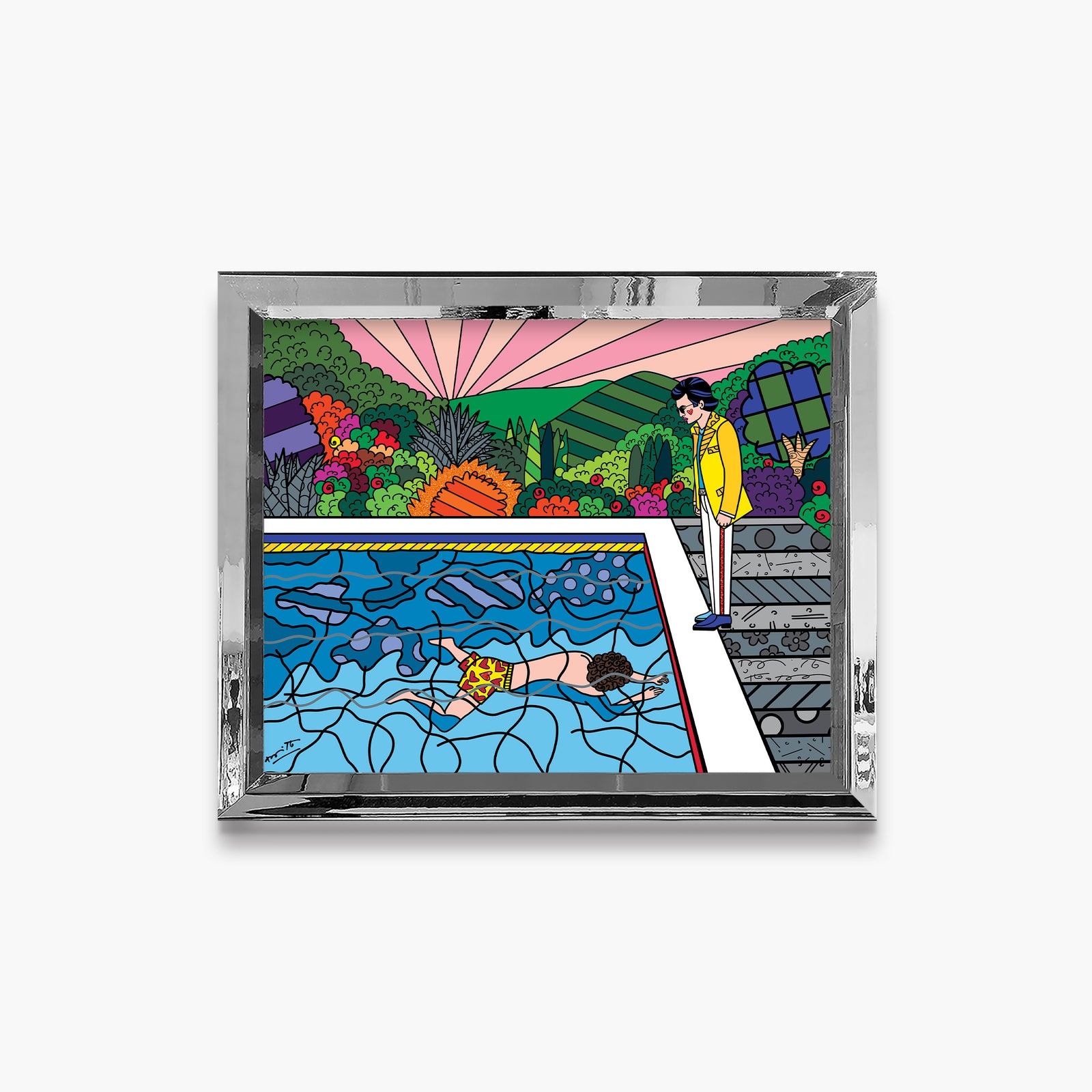 best friends limited edition print colorful decorative collectible gift idea