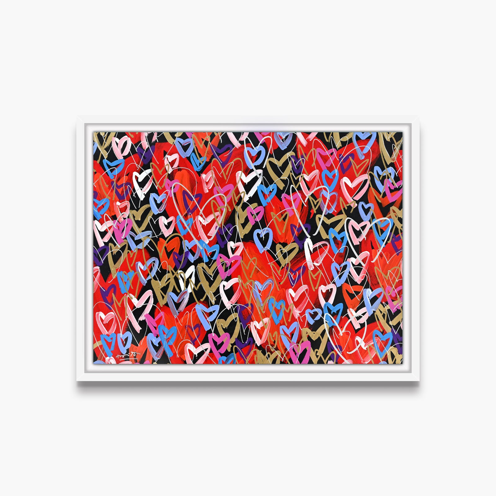Romero Britto loads of love limited edition colorful pop art design