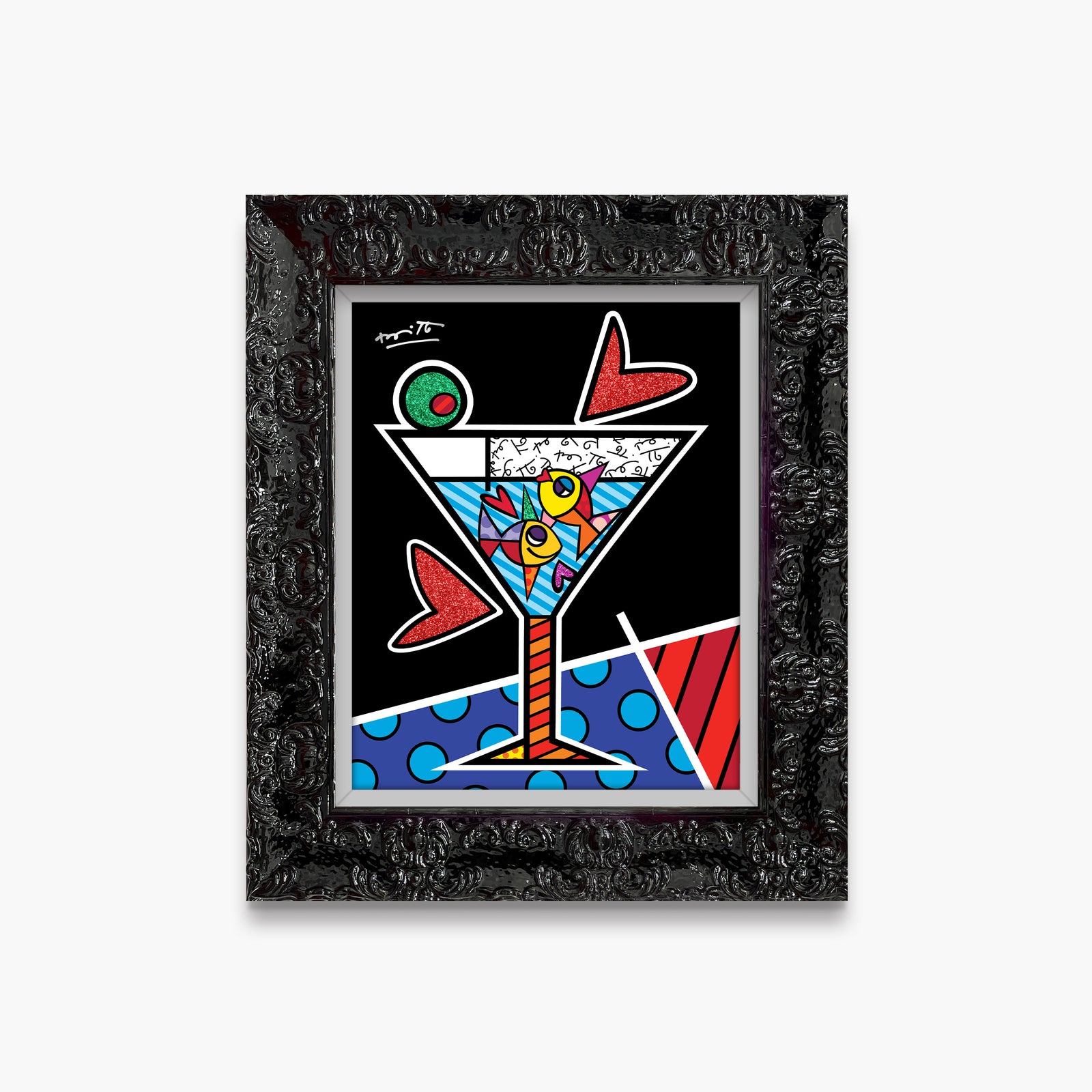 Romero Britto cheers to love limited edition colorful pop art design