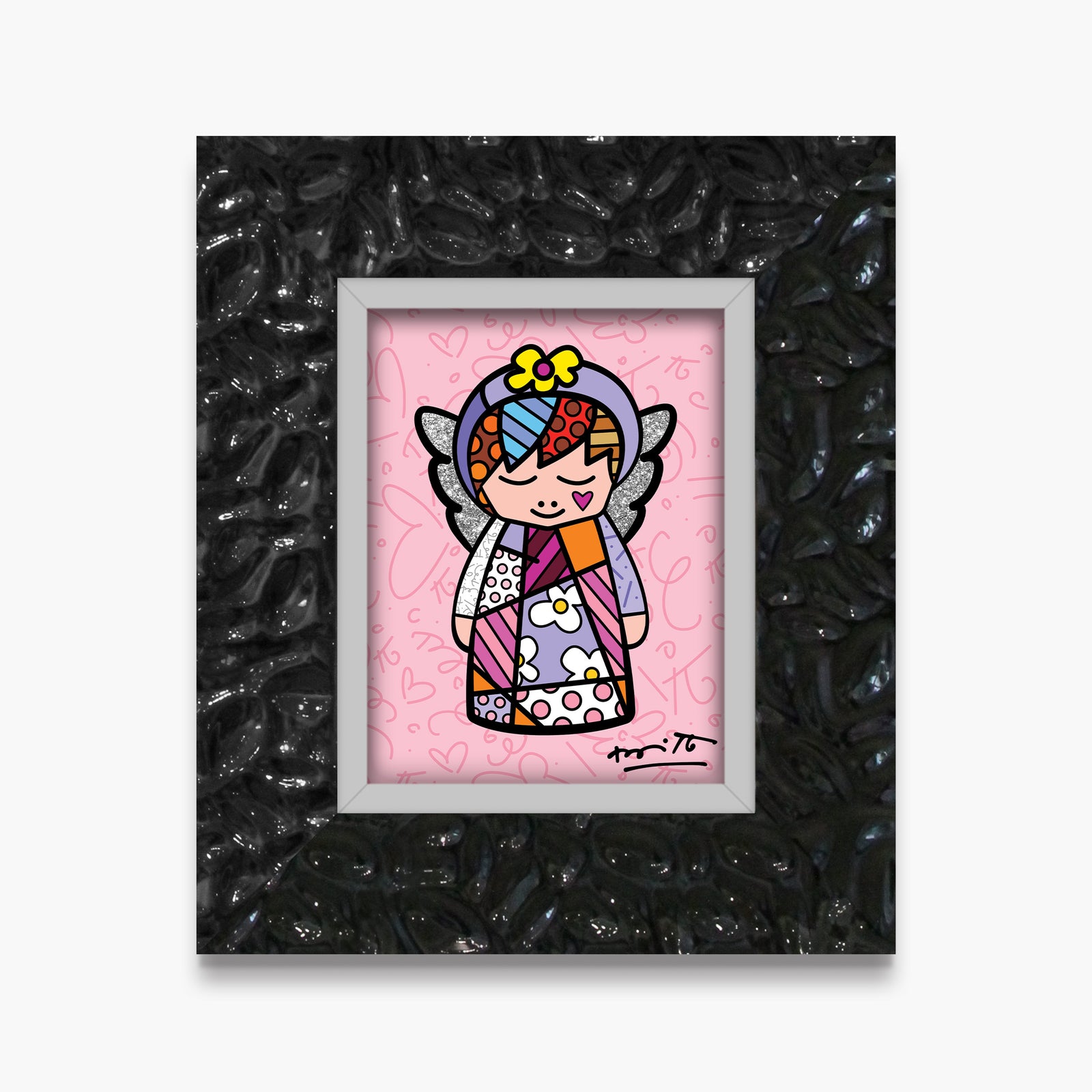 Romero Britto its a girl limited edition contemporary pop art piece