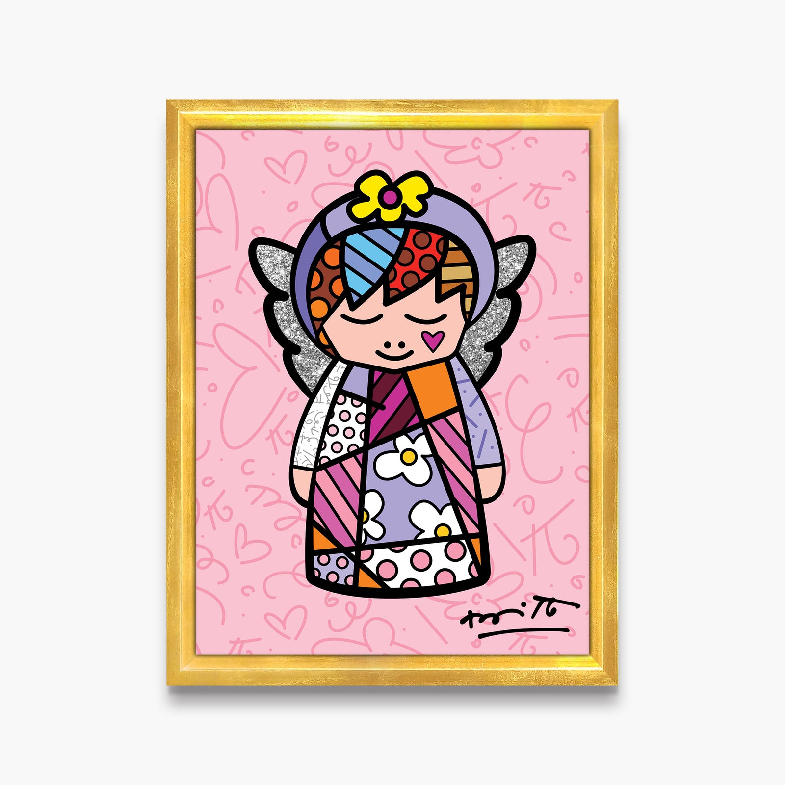 Romero Britto its a girl limited edition contemporary pop art piece