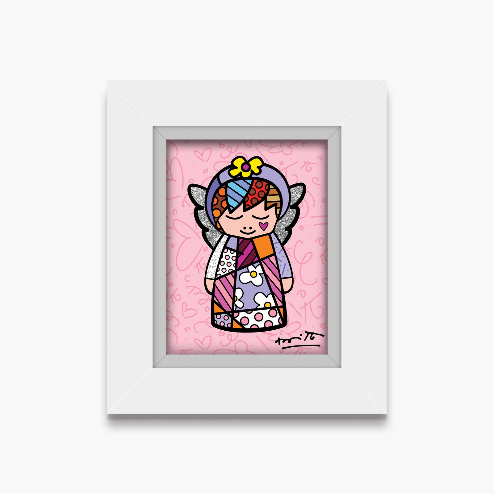 Romero Britto its a girl limited edition contemporary pop art piece