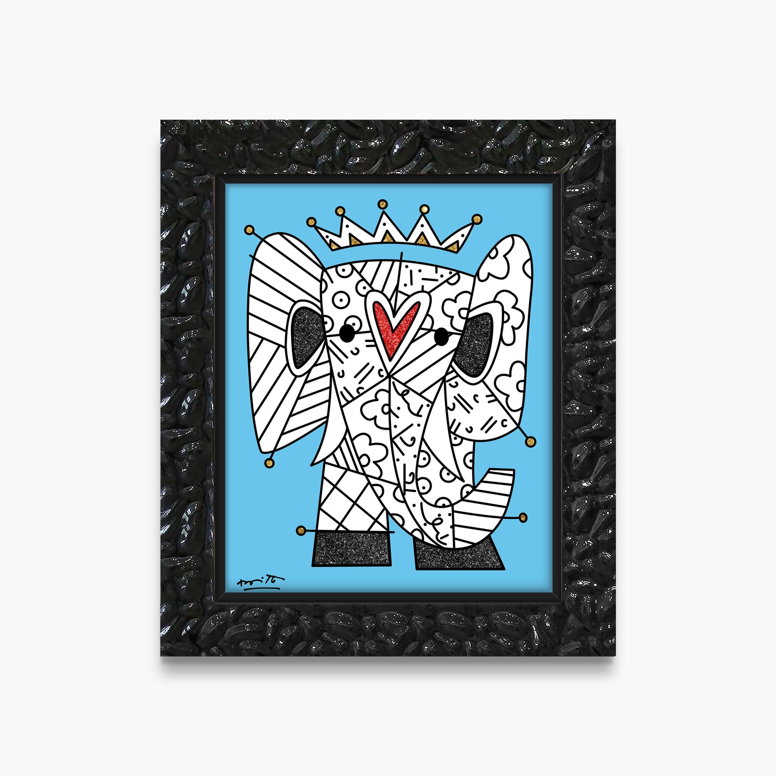 Romero Britto mumbai limited edition print contemporary pop art piece